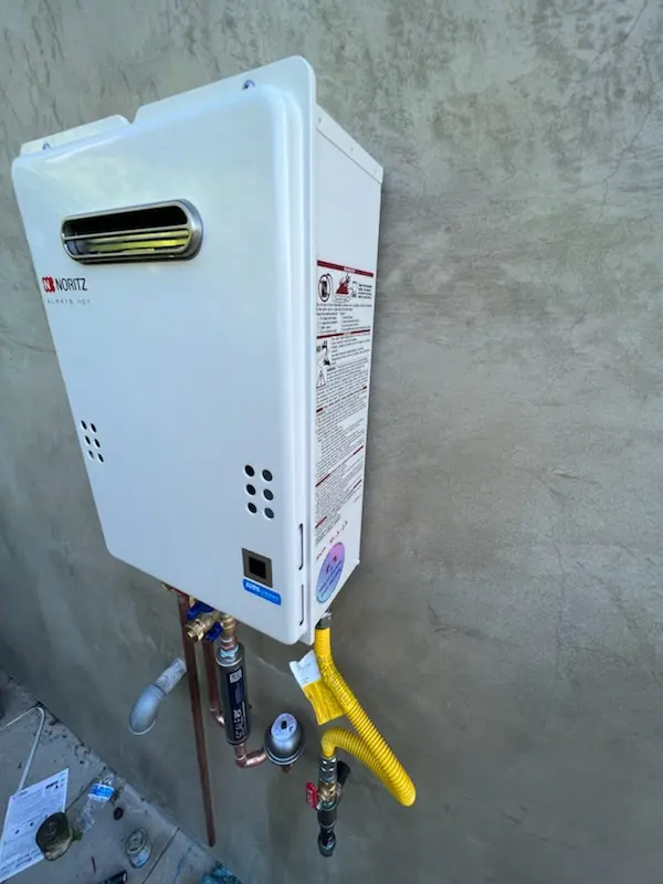 Tankless water heater installation for Northland homes